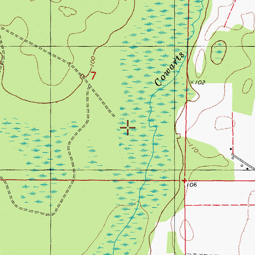 Topographic Map of Oktahatko (historical), FL