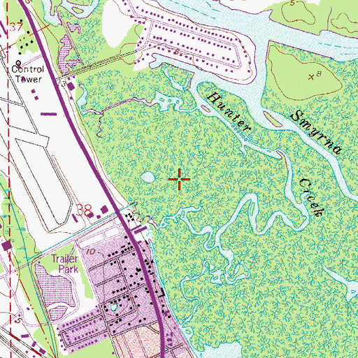 Topographic Map of New Smyrna (historical), FL