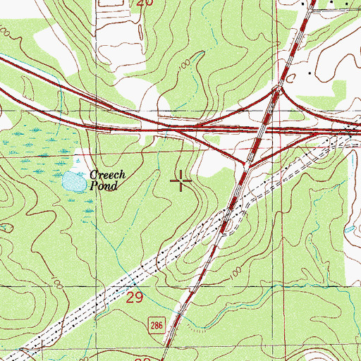 Topographic Map of Osochi (historical), FL