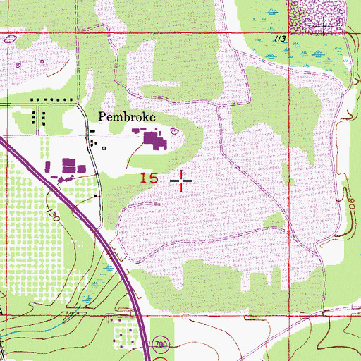 Topographic Map of Oponys Town (historical), FL