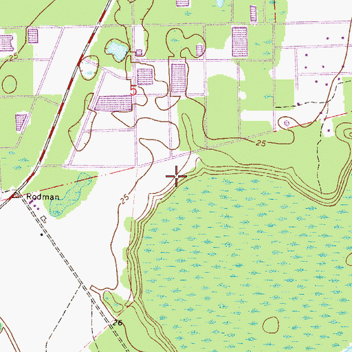 Topographic Map of Okawahathako (historical), FL