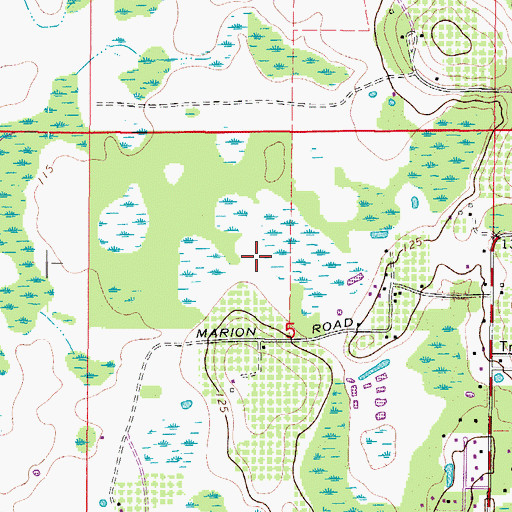 Topographic Map of Hitchapukasse (historical), FL