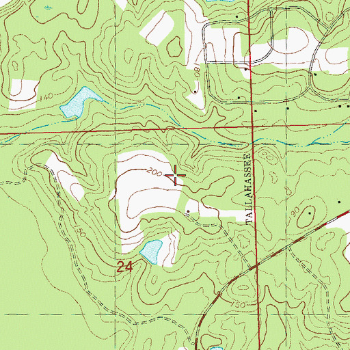 Topographic Map of Hiamonee (historical), FL