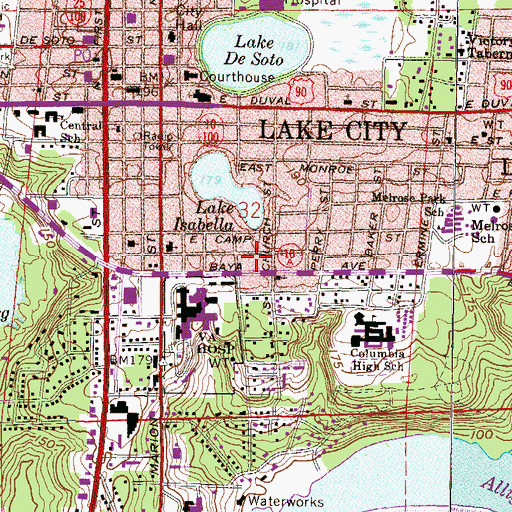Topographic Map of Halpata (historical), FL