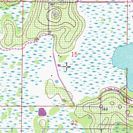 Topographic Map of Fort Cummings (historical), FL