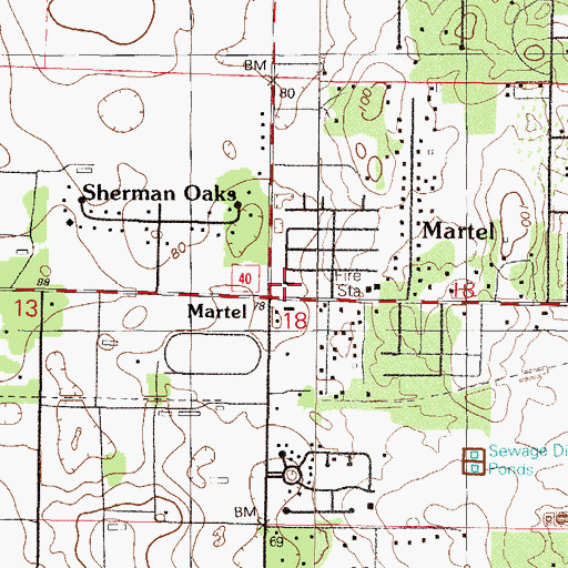 Topographic Map of Friendship Church (historical), FL