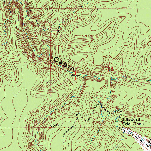 Topographic Map of Grama Draw, AZ