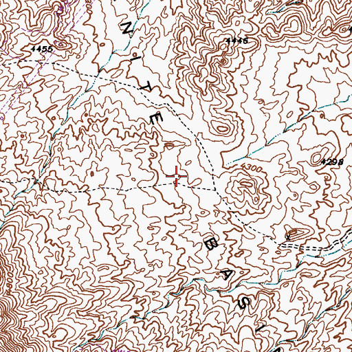 Topographic Map of Granite Basin, AZ