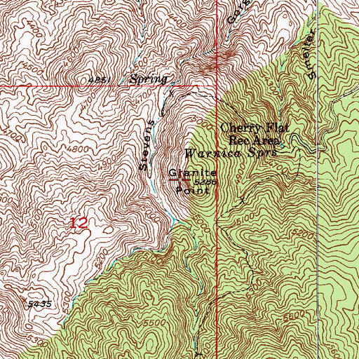 Topographic Map of Granite Point, AZ
