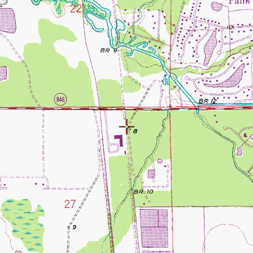Topographic Map of Vanderbilt Beach, FL