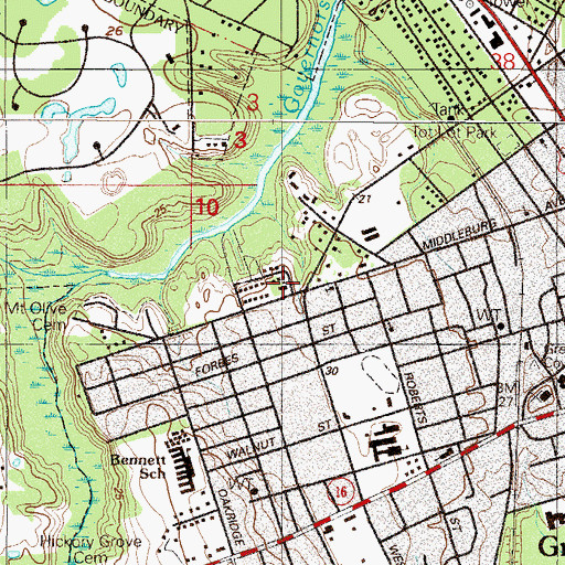 Topographic Map of Greater Mount Pleasant Baptist Church, FL