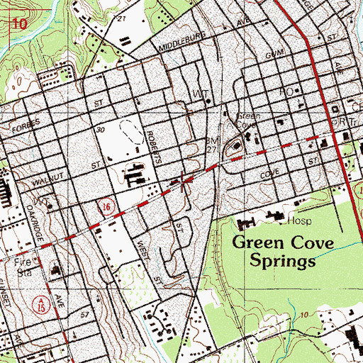 Topographic Map of Community Chapel, FL
