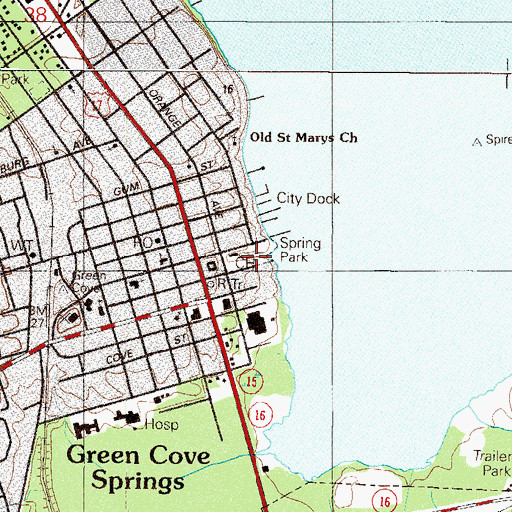 Topographic Map of Spring Park, FL
