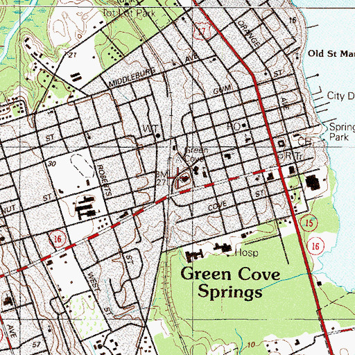 Topographic Map of Church of God in Christ, FL