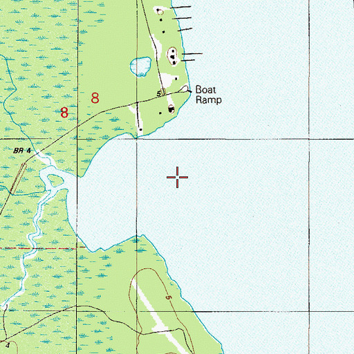Topographic Map of Clarkes Creek, FL
