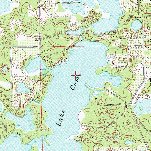 Topographic Map of Como Lake, FL