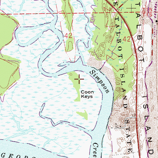 Topographic Map of Coon Key, FL