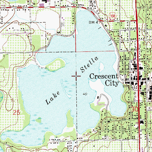 Topographic Map of Stella Lake, FL