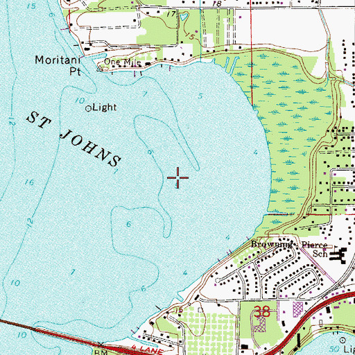 Topographic Map of Carman Cove, FL