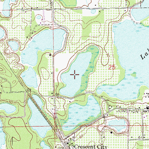 Topographic Map of Lake Lillie, FL