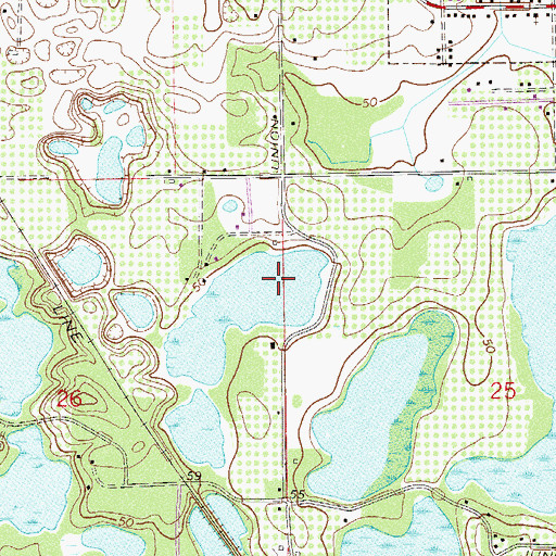 Topographic Map of Trowel Lake, FL