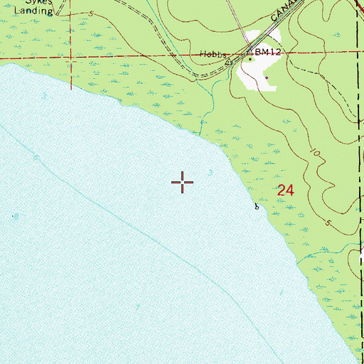 Topographic Map of Sykes Cove, FL