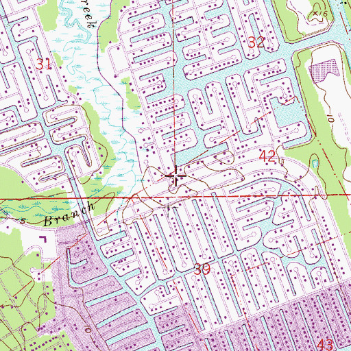 Topographic Map of Palm Coast, FL