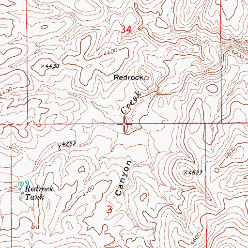 Topographic Map of Grapevine Canyon, AZ