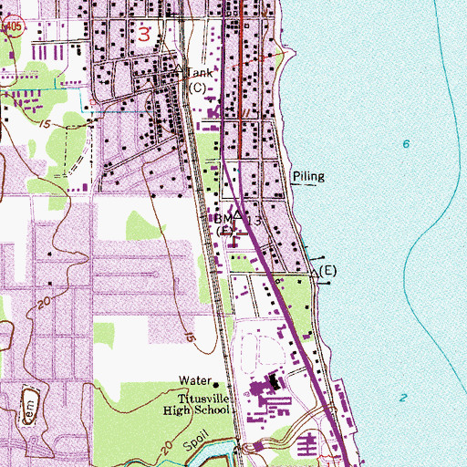 Topographic Map of WRMF, FL