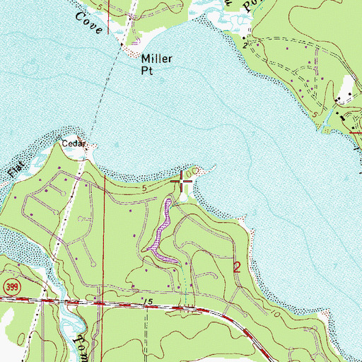 Topographic Map of Axelson Point, FL