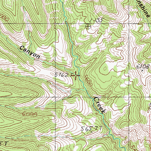 Topographic Map of Grapevine Canyon, AZ