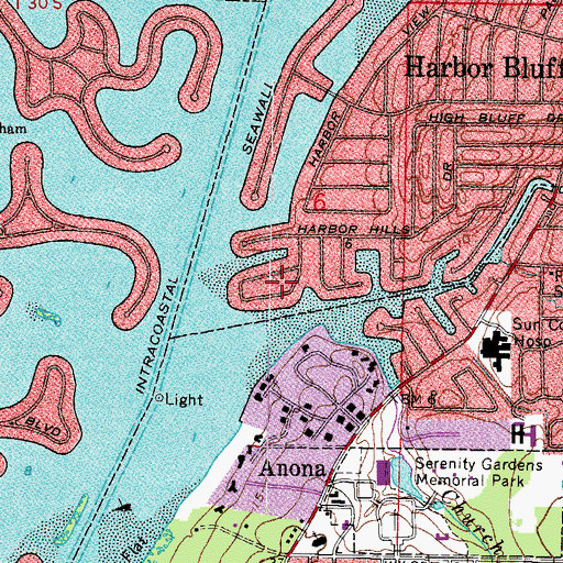Topographic Map of McKay Point, FL