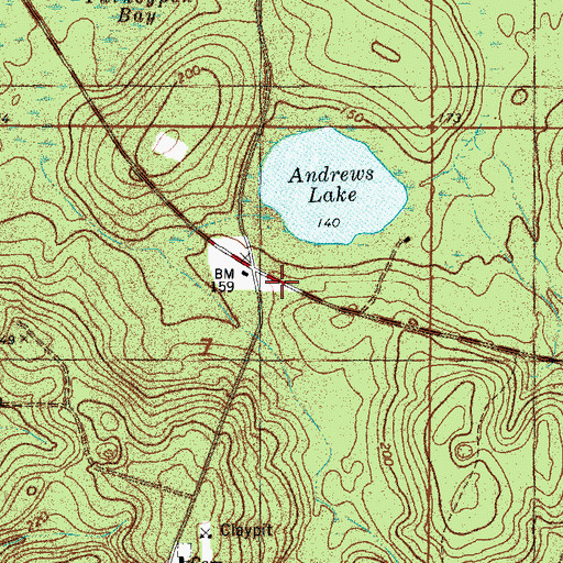 Topographic Map of Arrant Settlement, FL