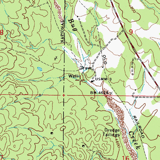Topographic Map of Grapevine Creek, AZ