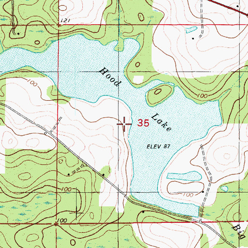 Topographic Map of Bounds Crossing, FL
