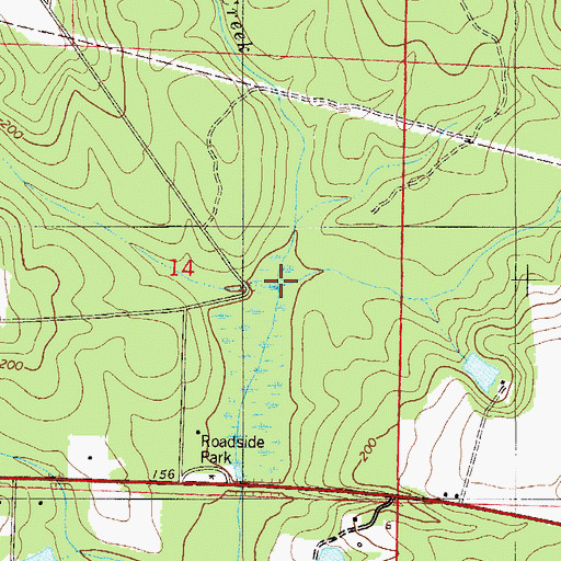 Topographic Map of Cobb Creek, FL