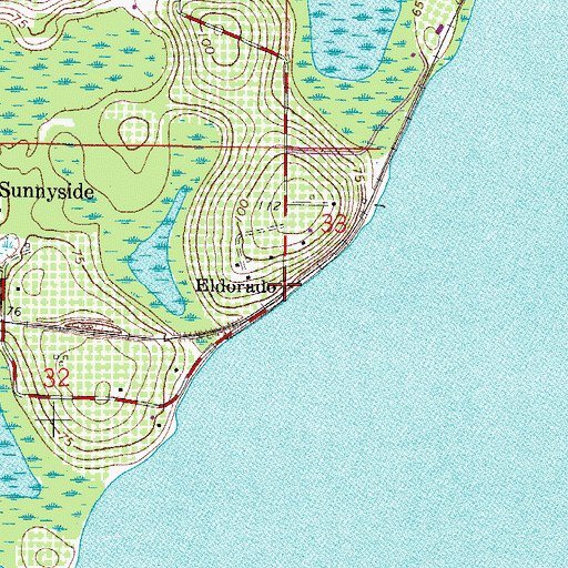 Topographic Map of Eldorado, FL