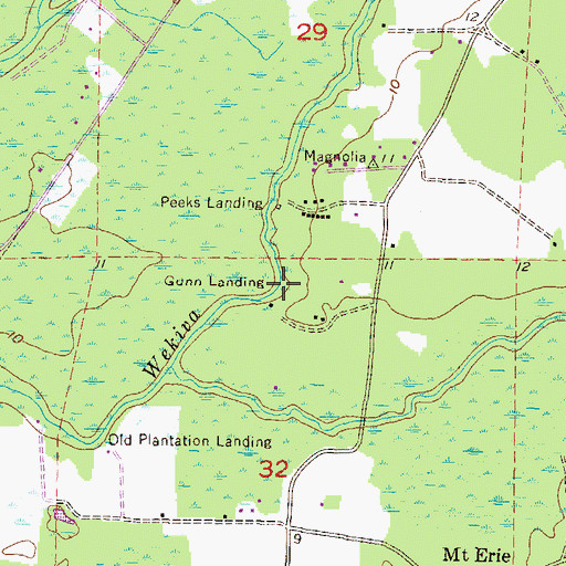 Topographic Map of Gunn Landing, FL