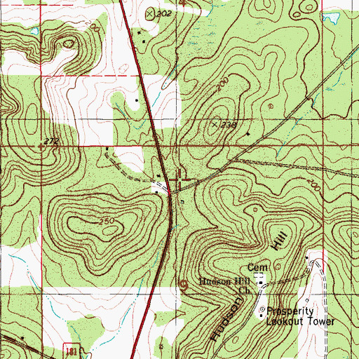Topographic Map of Hudson, FL