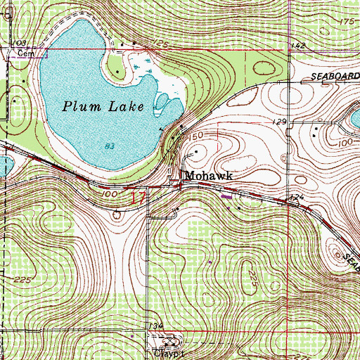 Topographic Map of Mohawk, FL