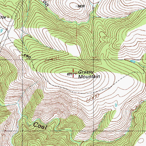 Topographic Map of Grassy Mountain, AZ