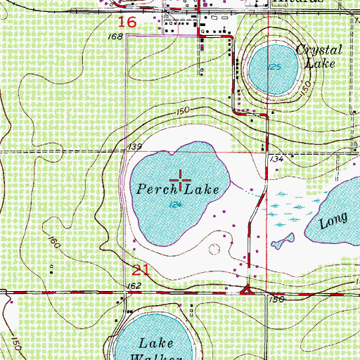 Topographic Map of Perch Lake, FL