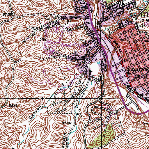 Topographic Map of Graveyard Canyon, AZ