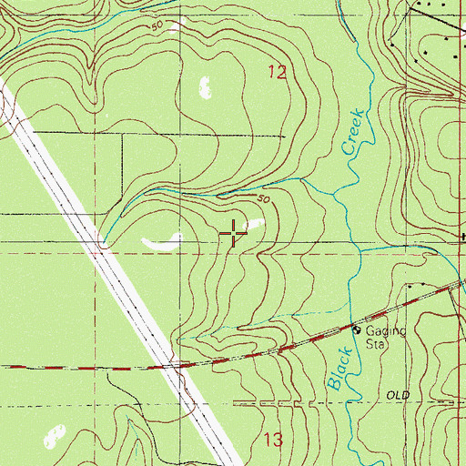 Topographic Map of Clay County, FL
