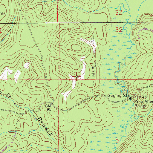 Topographic Map of Walton County, FL