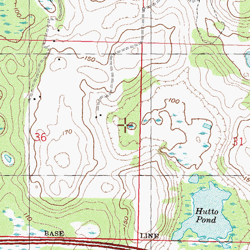Topographic Map of Madison County, FL