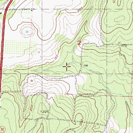 Topographic Map of Jefferson County, FL