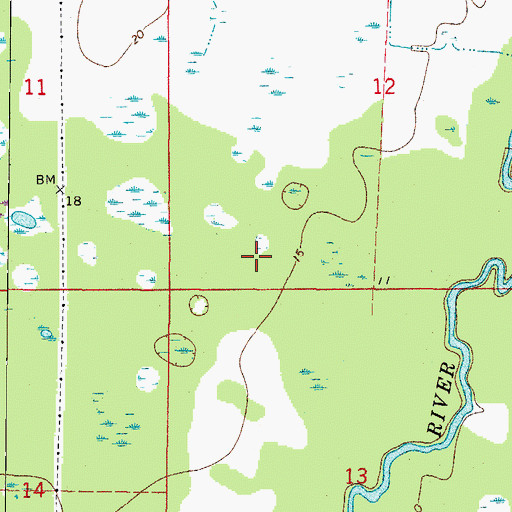 Topographic Map of Sarasota County, FL