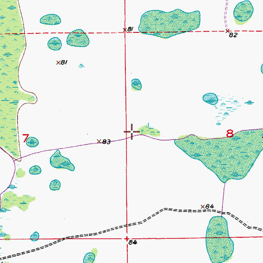 Topographic Map of Osceola County, FL