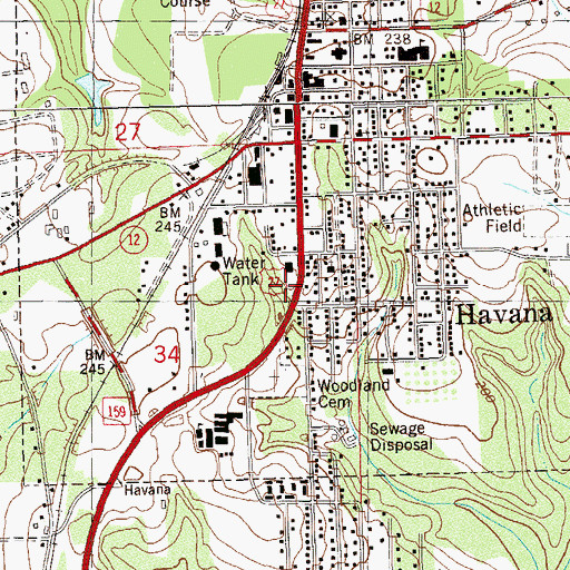 Topographic Map of Town and Country Shopping Center, FL